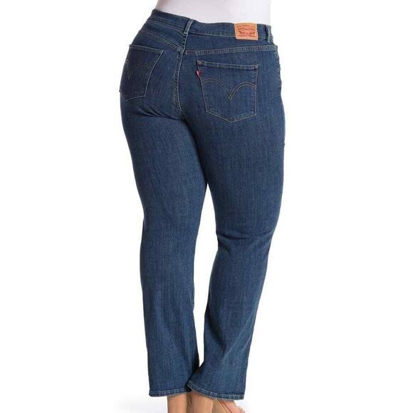 Levi's Sculpt Women's Classic Bootcut Jeans Blue Andromeda Plus Size 16 W33XL32 - Picture 1 of 2